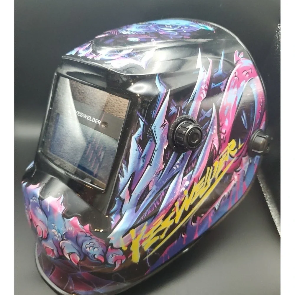 YESWELDER LY600 Auto-Darkening Welding Mask Cyberpunk 4/9-13 Shade W/ Grind Mode